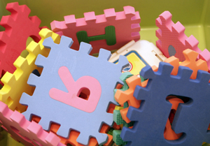 Foam puzzle pieces